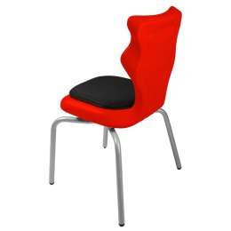 Ergonomiczne krzesło szkolne Spider Soft rozmiar 3 czerwony - dobre krzesło stacjonarne do biurka, ławki, szkoły, sali konferencyjnej dla dzieci i dla dorosłych 