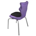 Ergonomiczne krzesło szkolne Spider Soft rozmiar 3 fioletowy - dobre krzesło stacjonarne do biurka, ławki, szkoły, sali konferencyjnej dla dzieci i dla dorosłych 