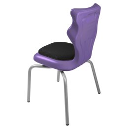 Ergonomiczne krzesło szkolne Spider Soft rozmiar 3 fioletowy - dobre krzesło stacjonarne do biurka, ławki, szkoły, sali konferencyjnej dla dzieci i dla dorosłych 