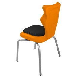 Ergonomiczne krzesło szkolne Spider Soft rozmiar 3 pomarańczowy - dobre krzesło stacjonarne do biurka, ławki, szkoły, sali konferencyjnej dla dzieci i dla dorosłych 