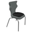 Ergonomiczne krzesło szkolne Spider Soft rozmiar 3 szary - dobre krzesło stacjonarne do biurka, ławki, szkoły, sali konferencyjnej dla dzieci i dla dorosłych Ergonomiczne krzesło szkolne Spider Soft rozmiar 3 szary - dobre krzesło stacjonarne do biurka, ławki, szkoły, sali konferencyjnej dla dzieci i dla dorosłych