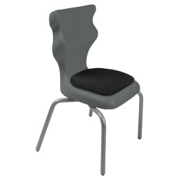 Ergonomiczne krzesło szkolne Spider Soft rozmiar 3 szary - dobre krzesło stacjonarne do biurka, ławki, szkoły, sali konferencyjnej dla dzieci i dla dorosłych 