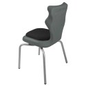 Ergonomiczne krzesło szkolne Spider Soft rozmiar 3 szary - dobre krzesło stacjonarne do biurka, ławki, szkoły, sali konferencyjnej dla dzieci i dla dorosłych Ergonomiczne krzesło szkolne Spider Soft rozmiar 3 szary - dobre krzesło stacjonarne do biurka, ławki, szkoły, sali konferencyjnej dla dzieci i dla dorosłych