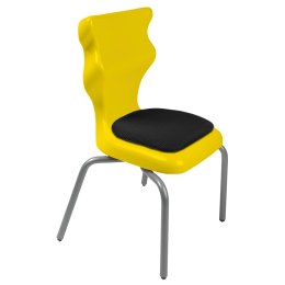 Ergonomiczne krzesło szkolne Spider Soft rozmiar 3 żółty - dobre krzesło stacjonarne do biurka, ławki, szkoły, sali konferencyjnej dla dzieci i dla dorosłych 