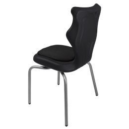 Ergonomiczne krzesło szkolne Spider Soft rozmiar 4 czarny - dobre krzesło stacjonarne do biurka, ławki, szkoły, sali konferencyjnej dla dzieci i dla dorosłych 