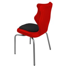 Ergonomiczne krzesło szkolne Spider Soft rozmiar 4 czerwony - dobre krzesło stacjonarne do biurka, ławki, szkoły, sali konferencyjnej dla dzieci i dla dorosłych 
