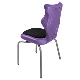 Ergonomiczne krzesło szkolne Spider Soft rozmiar 4 fioletowy - dobre krzesło stacjonarne do biurka, ławki, szkoły, sali konferencyjnej dla dzieci i dla dorosłych 