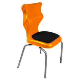 Ergonomiczne krzesło szkolne Spider Soft rozmiar 4 pomarańczowy - dobre krzesło stacjonarne do biurka, ławki, szkoły, sali konferencyjnej dla dzieci i dla dorosłych 