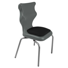 Ergonomiczne krzesło szkolne Spider Soft rozmiar 4 szary - dobre krzesło stacjonarne do biurka, ławki, szkoły, sali konferencyjnej dla dzieci i dla dorosłych 