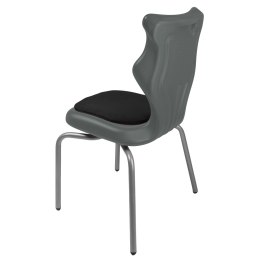 Ergonomiczne krzesło szkolne Spider Soft rozmiar 4 szary - dobre krzesło stacjonarne do biurka, ławki, szkoły, sali konferencyjnej dla dzieci i dla dorosłych 