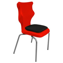 Ergonomiczne krzesło szkolne Spider Soft rozmiar 5 czerwony - dobre krzesło stacjonarne do biurka, ławki, szkoły, sali konferencyjnej dla dzieci i dla dorosłych 
