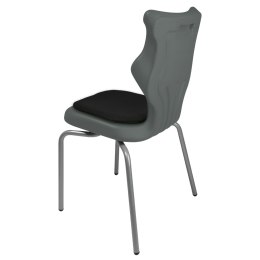 Ergonomiczne krzesło szkolne Spider Soft rozmiar 5 szary - dobre krzesło stacjonarne do biurka, ławki, szkoły, sali konferencyjnej dla dzieci i dla dorosłych 