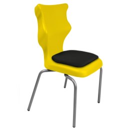 Ergonomiczne krzesło szkolne Spider Soft rozmiar 5 żółty - dobre krzesło stacjonarne do biurka, ławki, szkoły, sali konferencyjnej dla dzieci i dla dorosłych 