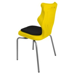 Ergonomiczne krzesło szkolne Spider Soft rozmiar 5 żółty - dobre krzesło stacjonarne do biurka, ławki, szkoły, sali konferencyjnej dla dzieci i dla dorosłych 
