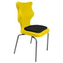 Ergonomiczne krzesło szkolne Spider Soft rozmiar 6 żółty - dobre krzesło stacjonarne do biurka, ławki, szkoły, sali konferencyjnej dla dzieci i dla dorosłych 