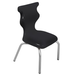 Ergonomiczne krzesło szkolne Spider rozmiar 1 czarny - dobre krzesło stacjonarne do biurka, ławki, szkoły, sali konferencyjnej dla dzieci i dla dorosłych 