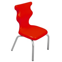 Ergonomiczne krzesło szkolne Spider rozmiar 1 czerwony - dobre krzesło stacjonarne do biurka, ławki, szkoły, sali konferencyjnej dla dzieci i dla dorosłych 