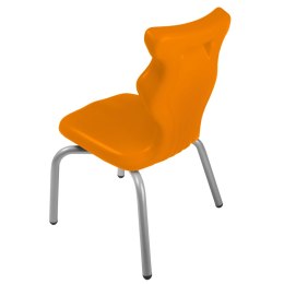 Ergonomiczne krzesło szkolne Spider rozmiar 1 pomarańczowy - dobre krzesło stacjonarne do biurka, ławki, szkoły, sali konferencyjnej dla dzieci i dla dorosłych 