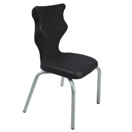 Ergonomiczne krzesło szkolne Spider rozmiar 2 czarny - dobre krzesło stacjonarne do biurka, ławki, szkoły, sali konferencyjnej dla dzieci i dla dorosłych 