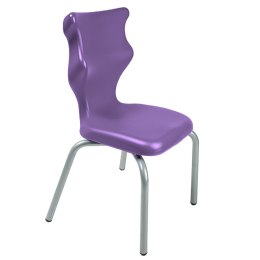 Ergonomiczne krzesło szkolne Spider rozmiar 2 fioletowy - dobre krzesło stacjonarne do biurka, ławki, szkoły, sali konferencyjnej dla dzieci i dla dorosłych 