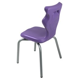 Ergonomiczne krzesło szkolne Spider rozmiar 2 fioletowy - dobre krzesło stacjonarne do biurka, ławki, szkoły, sali konferencyjnej dla dzieci i dla dorosłych 