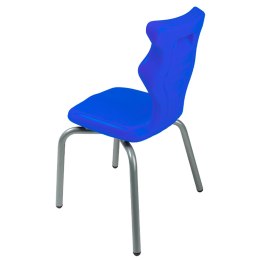 Ergonomiczne krzesło szkolne Spider rozmiar 2 niebieski - dobre krzesło stacjonarne do biurka, ławki, szkoły, sali konferencyjnej dla dzieci i dla dorosłych 