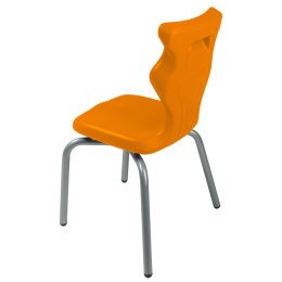 Ergonomiczne krzesło szkolne Spider rozmiar 2 pomarańczowy - dobre krzesło stacjonarne do biurka, ławki, szkoły, sali konferencyjnej dla dzieci i dla dorosłych 