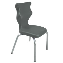 Ergonomiczne krzesło szkolne Spider rozmiar 2 szary - dobre krzesło stacjonarne do biurka, ławki, szkoły, sali konferencyjnej dla dzieci i dla dorosłych 