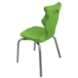 Ergonomiczne krzesło szkolne Spider rozmiar 2 zielony - dobre krzesło stacjonarne do biurka, ławki, szkoły, sali konferencyjnej dla dzieci i dla dorosłych 