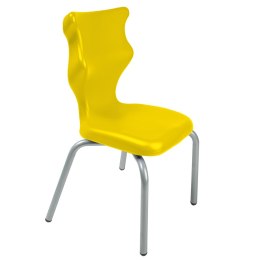 Ergonomiczne krzesło szkolne Spider rozmiar 2 żółty - dobre krzesło stacjonarne do biurka, ławki, szkoły, sali konferencyjnej dla dzieci i dla dorosłych 