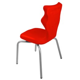 Ergonomiczne krzesło szkolne Spider rozmiar 3 czerwony - dobre krzesło stacjonarne do biurka, ławki, szkoły, sali konferencyjnej dla dzieci i dla dorosłych 