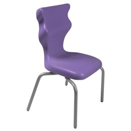 Ergonomiczne krzesło szkolne Spider rozmiar 3 fioletowy - dobre krzesło stacjonarne do biurka, ławki, szkoły, sali konferencyjnej dla dzieci i dla dorosłych 