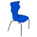Ergonomiczne krzesło szkolne Spider rozmiar 3 niebieski - dobre krzesło stacjonarne do biurka, ławki, szkoły, sali konferencyjnej dla dzieci i dla dorosłych 