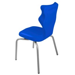 Ergonomiczne krzesło szkolne Spider rozmiar 3 niebieski - dobre krzesło stacjonarne do biurka, ławki, szkoły, sali konferencyjnej dla dzieci i dla dorosłych 