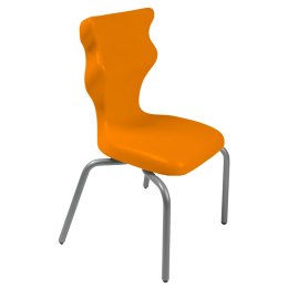 Ergonomiczne krzesło szkolne Spider rozmiar 3 pomarańczowy - dobre krzesło stacjonarne do biurka, ławki, szkoły, sali konferencyjnej dla dzieci i dla dorosłych 