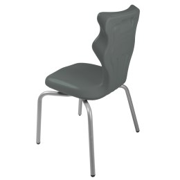 Ergonomiczne krzesło szkolne Spider rozmiar 3 szary - dobre krzesło stacjonarne do biurka, ławki, szkoły, sali konferencyjnej dla dzieci i dla dorosłych 