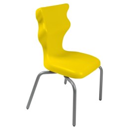 Ergonomiczne krzesło szkolne Spider rozmiar 3 żółty - dobre krzesło stacjonarne do biurka, ławki, szkoły, sali konferencyjnej dla dzieci i dla dorosłych 