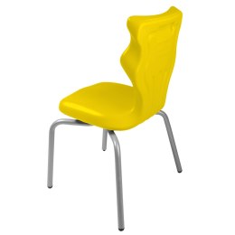 Ergonomiczne krzesło szkolne Spider rozmiar 3 żółty - dobre krzesło stacjonarne do biurka, ławki, szkoły, sali konferencyjnej dla dzieci i dla dorosłych 