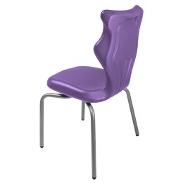 Ergonomiczne krzesło szkolne Spider rozmiar 4 fioletowy - dobre krzesło stacjonarne do biurka, ławki, szkoły, sali konferencyjnej dla dzieci i dla dorosłych 
