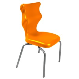 Ergonomiczne krzesło szkolne Spider rozmiar 4 pomarańczowy - dobre krzesło stacjonarne do biurka, ławki, szkoły, sali konferencyjnej dla dzieci i dla dorosłych 