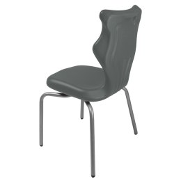Ergonomiczne krzesło szkolne Spider rozmiar 4 szary - dobre krzesło stacjonarne do biurka, ławki, szkoły, sali konferencyjnej dla dzieci i dla dorosłych 