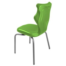 Ergonomiczne krzesło szkolne Spider rozmiar 4 zielony - dobre krzesło stacjonarne do biurka, ławki, szkoły, sali konferencyjnej dla dzieci i dla dorosłych 