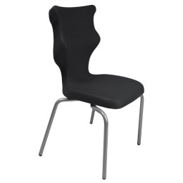 Ergonomiczne krzesło szkolne Spider rozmiar 5 czarny - dobre krzesło stacjonarne do biurka, ławki, szkoły, sali konferencyjnej dla dzieci i dla dorosłych 