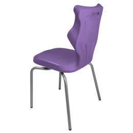 Ergonomiczne krzesło szkolne Spider rozmiar 5 fioletowy - dobre krzesło stacjonarne do biurka, ławki, szkoły, sali konferencyjnej dla dzieci i dla dorosłych 
