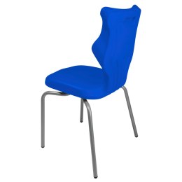 Ergonomiczne krzesło szkolne Spider rozmiar 5 niebieski - dobre krzesło stacjonarne do biurka, ławki, szkoły, sali konferencyjnej dla dzieci i dla dorosłych 