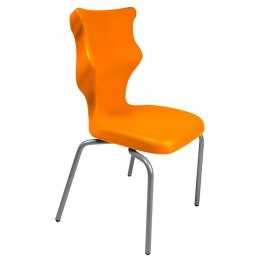 Ergonomiczne krzesło szkolne Spider rozmiar 5 pomarańczowy - dobre krzesło stacjonarne do biurka, ławki, szkoły, sali konferencyjnej dla dzieci i dla dorosłych 