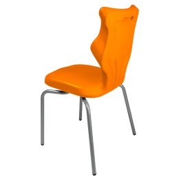 Ergonomiczne krzesło szkolne Spider rozmiar 5 pomarańczowy - dobre krzesło stacjonarne do biurka, ławki, szkoły, sali konferencyjnej dla dzieci i dla dorosłych 