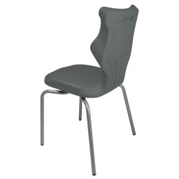 Ergonomiczne krzesło szkolne Spider rozmiar 5 szary - dobre krzesło stacjonarne do biurka, ławki, szkoły, sali konferencyjnej dla dzieci i dla dorosłych 