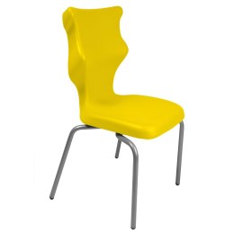 Ergonomiczne krzesło szkolne Spider rozmiar 5 żółty - dobre krzesło stacjonarne do biurka, ławki, szkoły, sali konferencyjnej dla dzieci i dla dorosłych 