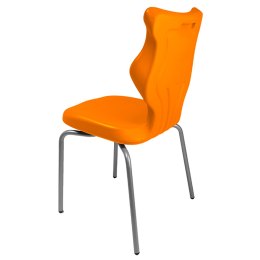 Ergonomiczne krzesło szkolne Spider rozmiar 6 pomarańczowy - dobre krzesło stacjonarne do biurka, ławki, szkoły, sali konferencyjnej dla dzieci i dla dorosłych 
